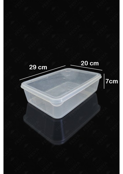 Nera 3 Adet Buzdolabı Organizer Vakumlu Sızdırmaz Kapaklı 3,5 Lt Düzenleyici Organizer