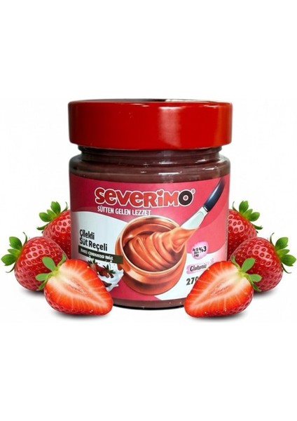 Severimo 270GR Çilekli Süt Reçeli