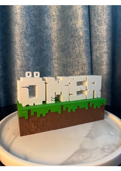 Isme Özel Minecraft Blok Dekor fiyatları