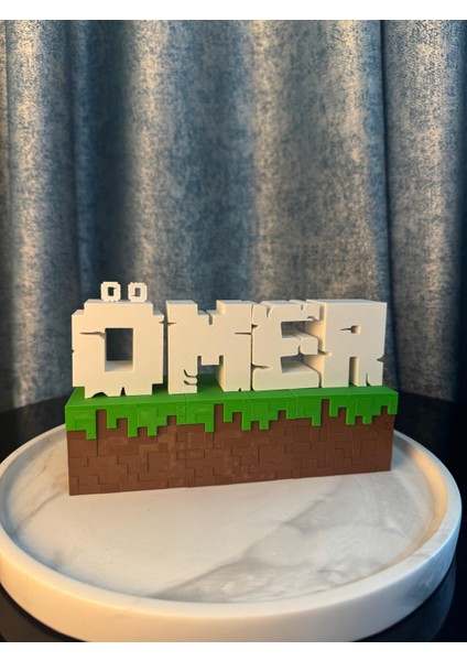 Isme Özel Minecraft Blok Dekor modelleri