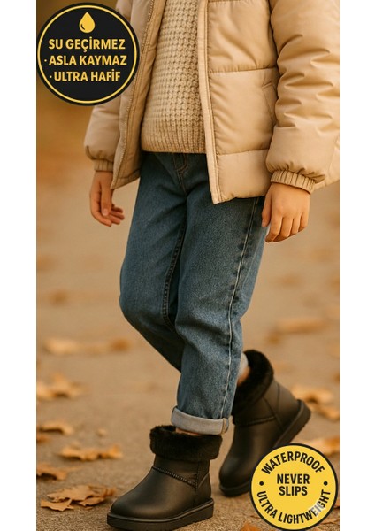 Çocuk Kışlık Kar Yağmur Botu– Su Geçirmez, Peluş Astarlı, Eva W10290-225 Tokio Borreguito Modeli
