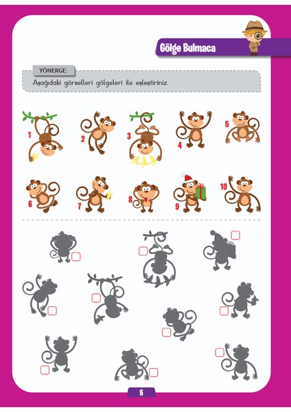 Dikkat ve Zihinsel Gelişim Etkinlikleri 2.sınıf modelleri