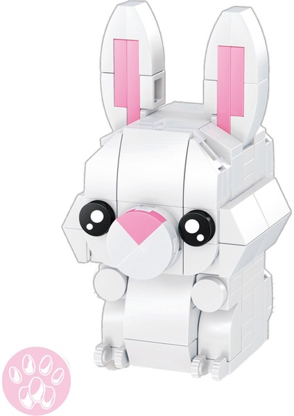 Blok Hayvan Figürleri - Tavşan 103 Parça