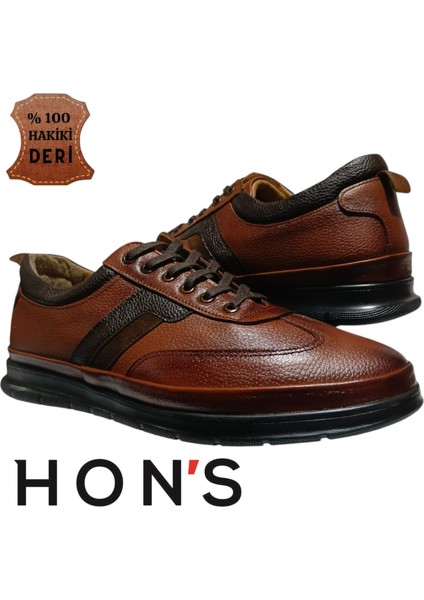 Erkek Deri Ayakkabı Hakiki Deri Bağcıklı Ortopedik Topuk Jelli Tabanlık 40/47 fırsatları