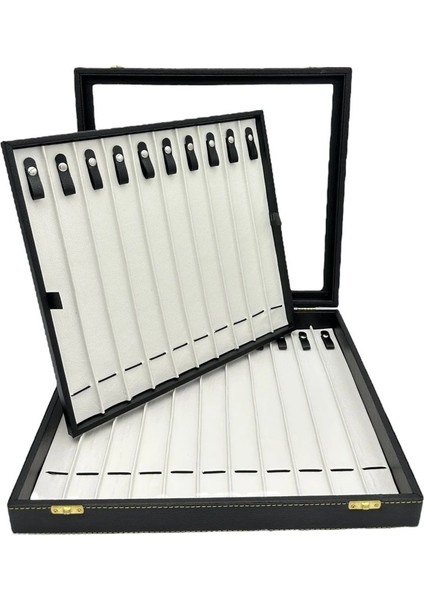 21 Li Camlı Tesbih Kutusu (Deri) modelleri