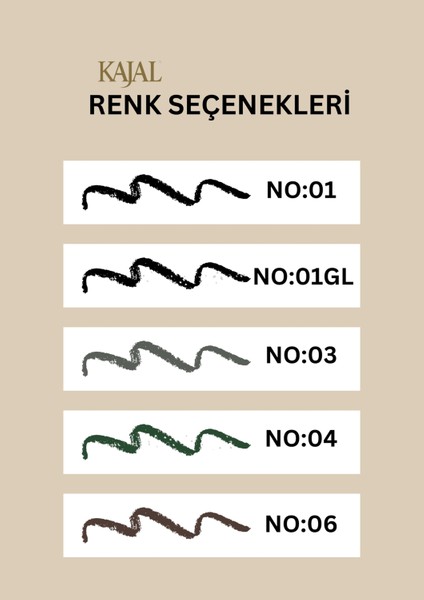 Selective Suya Dayanıklı Göz Kalemi Yoğun Renkler ile Kolay Uygulama 01 modelleri