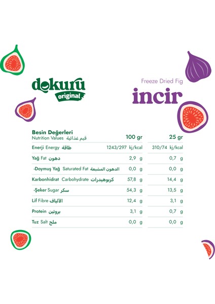Original İncir Atıştırmalık Meyve Cipsi - Dondurularak Kurutulmuş İncir - Freeze Dried İncir modelleri