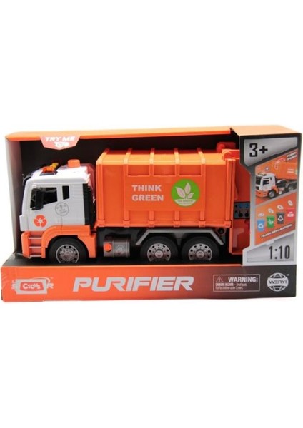 Ctoy Sesli ve Pilli Çöp Kamyonu Turuncu fiyatları