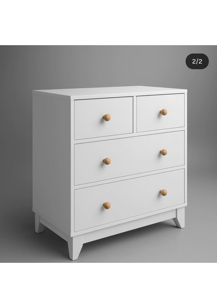 %100 Mdf Bonnie 4 Çekmeceli Bebek&çocuk Şifonyer fırsatları