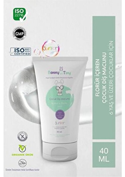 Çocuk Diş Macunu Florürlü 40 gr Çilek Aromalı Diş Sağlığını Korur fiyatları