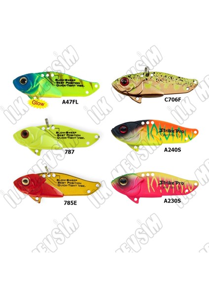 Strike Pro JG-005 D Cyber Vibe 5,5cm 17GR Vibrasyon Yem modelleri