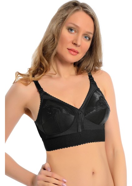 Zengezur Siyah Mideli Toparlayıcı Sütyen - 504 - Beden 90