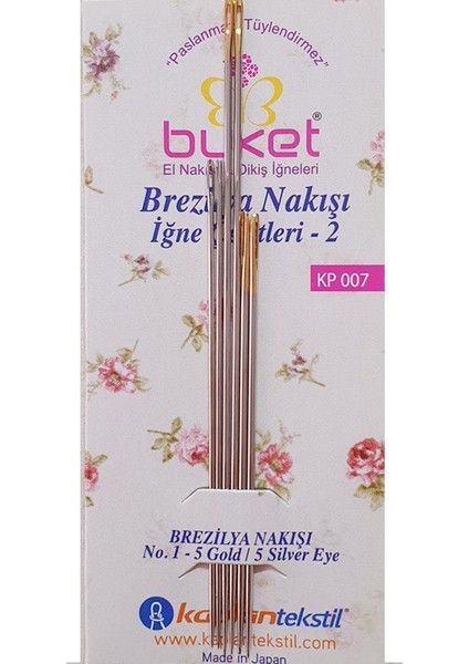Brezilya Nakış Iğnesi - 6 Adet - KP007