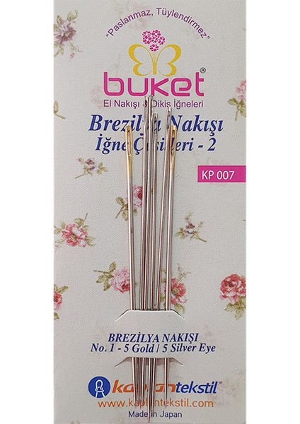 Brezilya Nakış Iğnesi - 6 Adet - KP007 modelleri