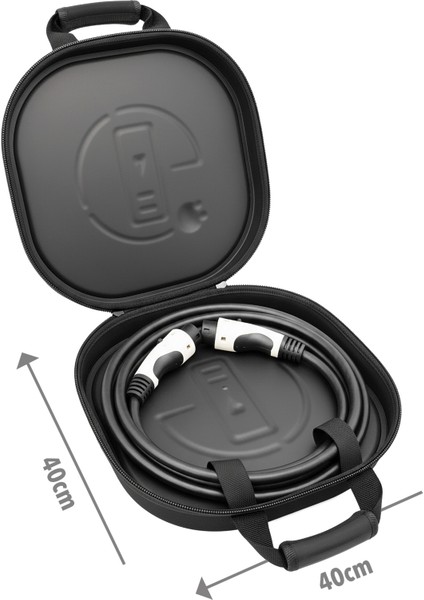 Elektrikli Araç Şarj Kablosu Taşıma Çantası Eva Hard Case Ev Kablo Çantası Su Geçirmez Taşınabilir Darbeye Dayanıklı Kabartmalı Tasarım indirimleri