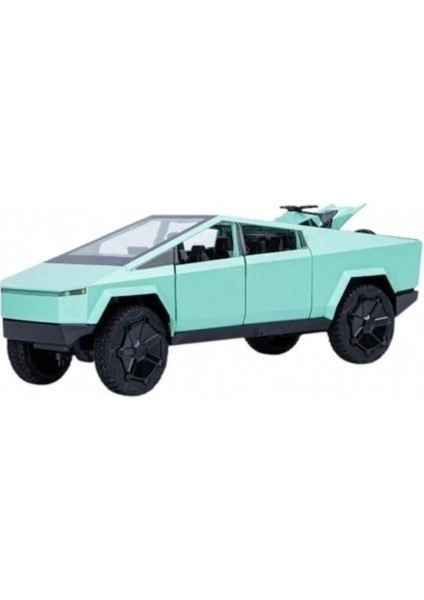 Vardem Çek Bırak Işıklı Sesli Kapıları Açılan Cyber Truck Atv Tesla 23X9 cm 3 Asorti Siyah Gri Yeşil