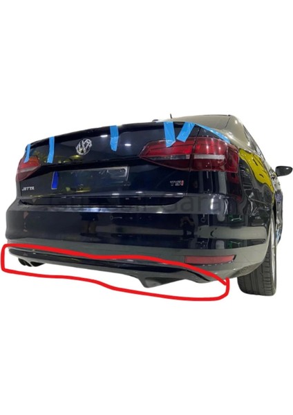 Volkswagen Jetta Glı Difüzör (Plastik) (( Parlak Siyah ))