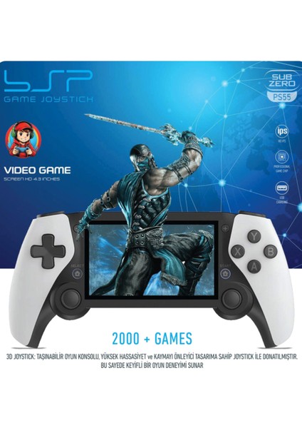 4.3 Inç Kablosuz Retro Video Oyun Konsolu HDMI Çıkışlı Taşınabilir Atari 20.000 Oyun 3000 Mah indirimleri