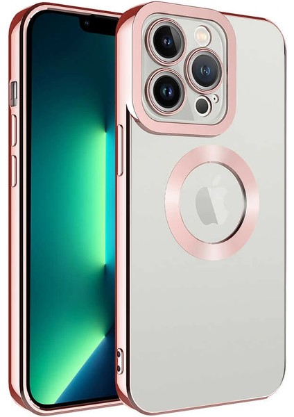 iPhone 14 Pro Uyumlu Kılıf Kamera Korumalı Logo Gösteren Kapak