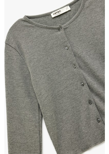 Uzun Kollu Bisiklet Yaka Triko Pijama Üstü modelleri