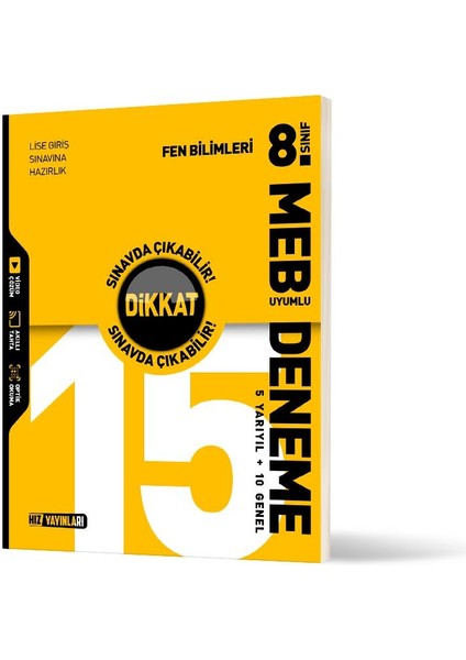 Hız 8. Sınıf 15 Li Fen Bilimleri Deneme