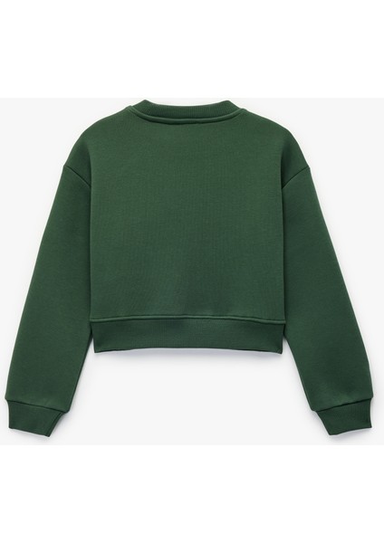 Uzun Kollu Bisiklet Yaka Basic Sweatshirt fiyatları