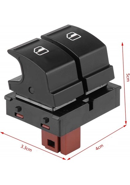 Skoda Fabia 2 2007-2014 Uyumlu Sol Ön Kapı Ön Camları Açma Düğmesi Ikili 1Z0959858 fırsatları