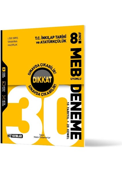 Hız 8. Sınıf 30 Lu T.c. Inkılap Tarihi ve Atatürkçülük Deneme fiyatları