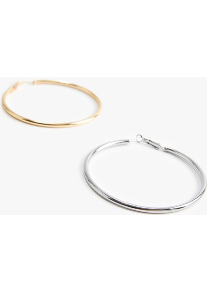 Büyük Boy 2'li Halka Küpe modelleri