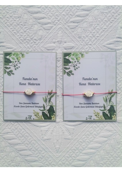 24 Adet Kişiye Özel Gül Inci Model Düğün Nikah Nişan Söz Kına Hatırası Dağıtmalık Hediyelik Bileklik fiyatları