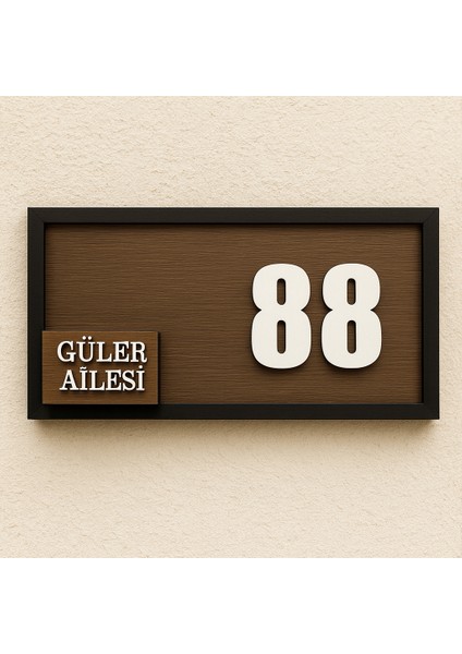 Kişiye Özel Çiçekli Ahşap Kapı Numarası ve İsimlik – Dekoratif Ev Kapı Süsü fırsatları