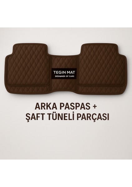 Ford Focus 8d Araca Özel Havuzlu Suni Deri Paspas Kahverengi (Tam Kaplama, 11 Mm, Kokusuz) fırsatları