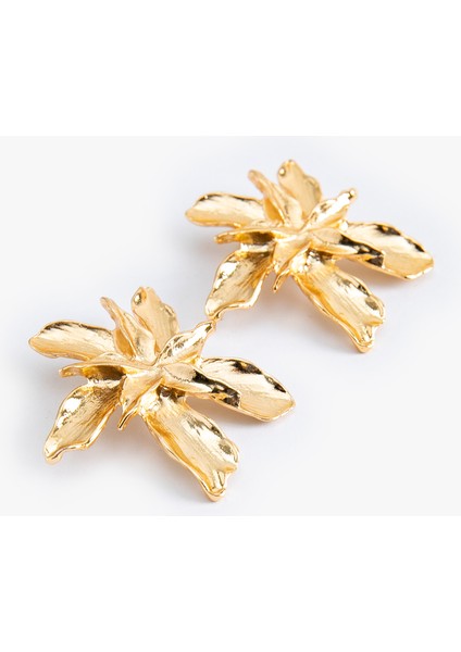 Metal Çiçekli Küpe modelleri