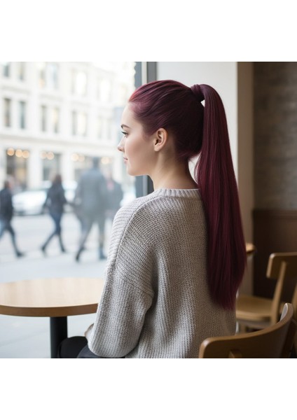 Fiber Sentetik Sihirli At Kuyruğu / Kızıl Kahve