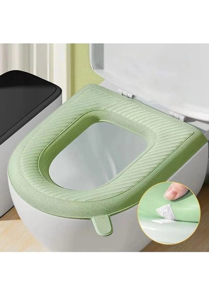 2'li Yıkanabilir Silikon Klozet Kapağı Süngeri Su Geçirmez Tuvalet Klozet Kılıfı Mideri Kapağı fiyatları