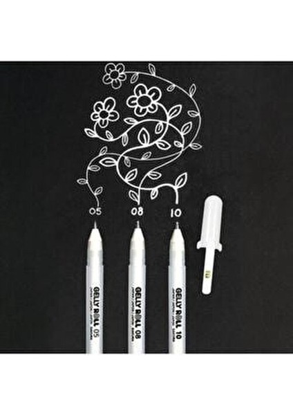 Gelly Roll Beyaz Jel Kalem Basıc Model 50 Sanatsal Çalışmalar İçin fırsatları