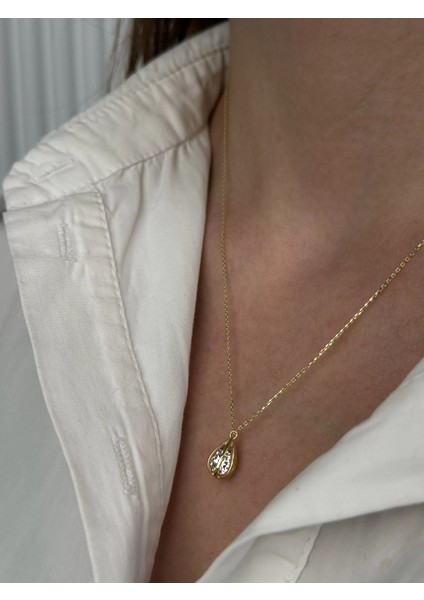 14 Ayar Altın Sarmal Kafes Kolye 439