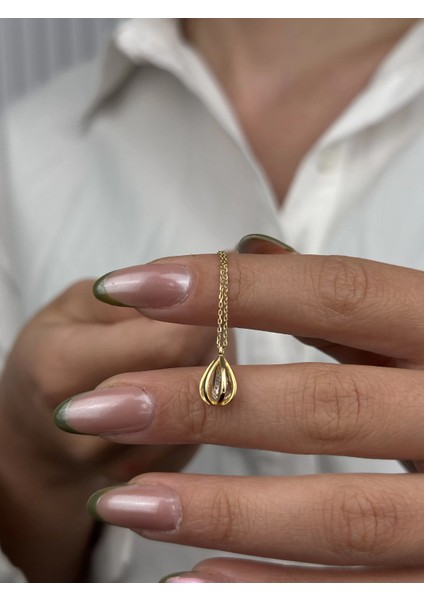 14 Ayar Altın Sarmal Kafes Kolye 439 fırsatları