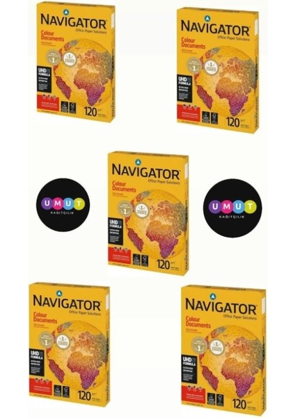 A4 120 gr 250 Yaprak Gramajlı Fotokopi Kağıdı 5 Paket 1250 Yaprak