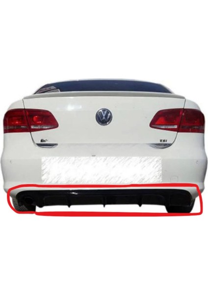 Volkswagen Passat B7 Difüzör (Plastik) (( Parlak Siyah ))