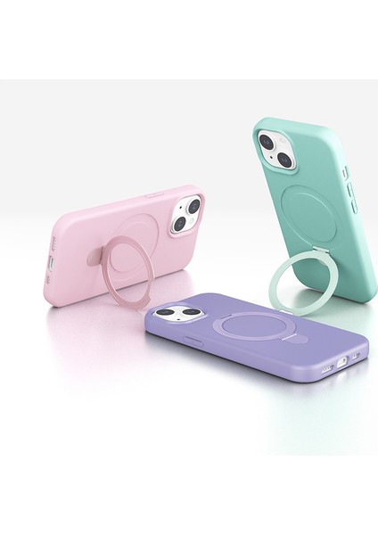 Apple iPhone 15 Plus Kılıf M-Safe Şarj Özellikli Standlı Samara Kapak indirimleri