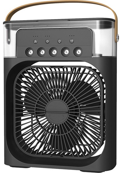 Taşınabilir Klima Kişisel Masaüstü 5 Delikli Sprey Hava Cooing Şarj Edilebilir Sessiz Masa Fanı Ev Ofis Yatak Odası-C Için (Yurt Dışından)