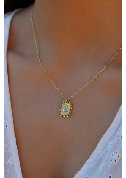 925 Gümüş | Harfini Seç Plaka Kolye