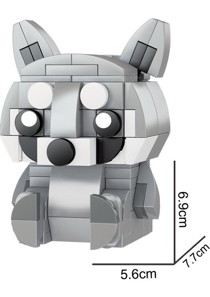 Blok Hayvan Figürleri - Rakun 129 Parça fiyatları