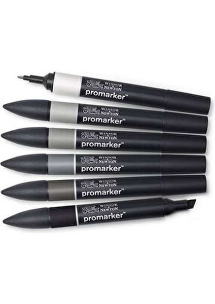 ProMarker Nötr Tonlar Seti 6'lı Gri Tonlamalı Kalemler ile Sanatçılar İçin fiyatları