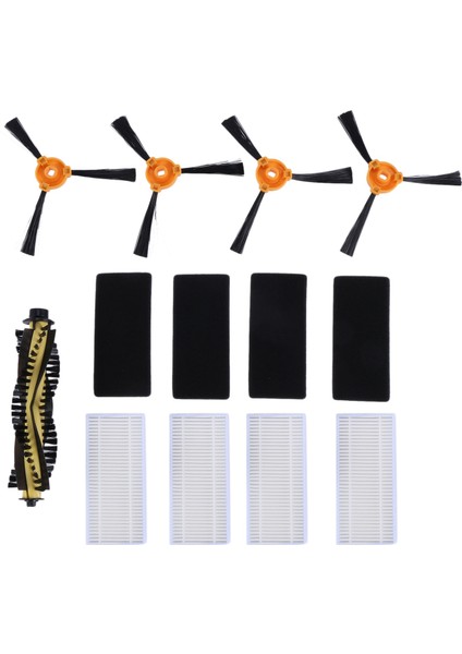X500 X500 Robotlu Süpürge Parçaları Için 9 Paket Yedek Rulo Fırça Filtre Yan Fırçalar (Yurt Dışından)