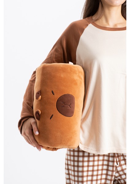 Capybara Kola Geçirilebilen Peluş 45 cm Kahve modelleri