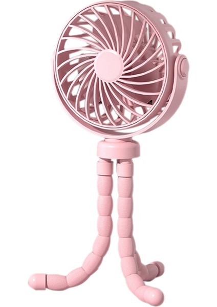Ahtapot Fan, Masaüstü Kamp Fan, USB Şarj Edilebilir Tripod Fan, Hafif Fan Pembesi ile (Yurt Dışından)