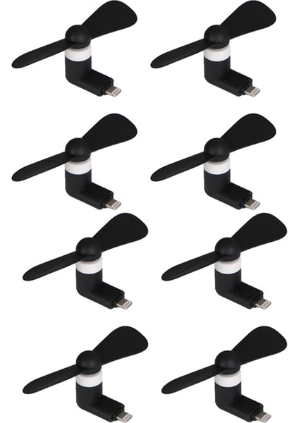 Cep Telefonu Için 10 Adet Mini USB Fan Taşınabilir Cep Telefonu Fan Cep Fan Seyahat Fanları Cep Telefonları Fişi (Yurt Dışından)