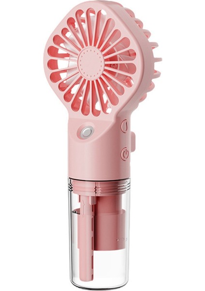 Taşınabilir El Sprey Fan Su Sprey Sis Fan Öğrenci Yurt Mini Fan Yaz Malzemeleri Açık Soğutma Aracı, Pembe (Yurt Dışından)